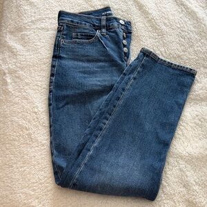 Old Navy Sky Hi Rise Women’s Dark Blue Button-Fly Jeans